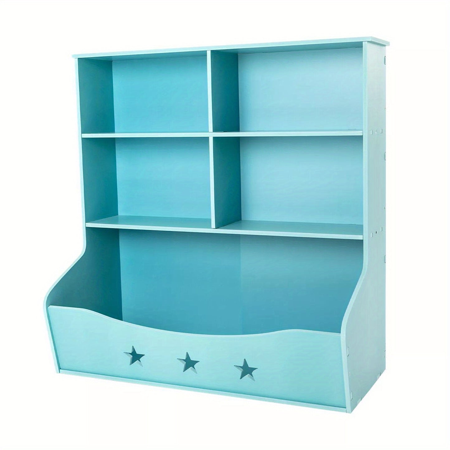 CNCEST 3 Tier Low Bookcase Display Shelving Storage Shelves PVC Board Unit Stand US