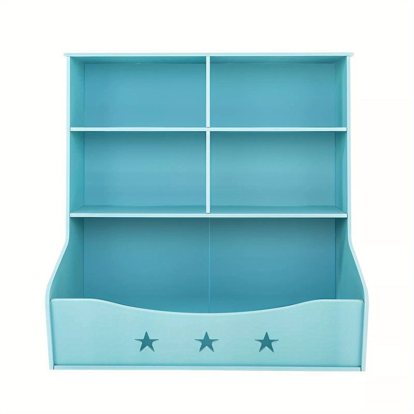 CNCEST 3 Tier Low Bookcase Display Shelving Storage Shelves PVC Board Unit Stand US