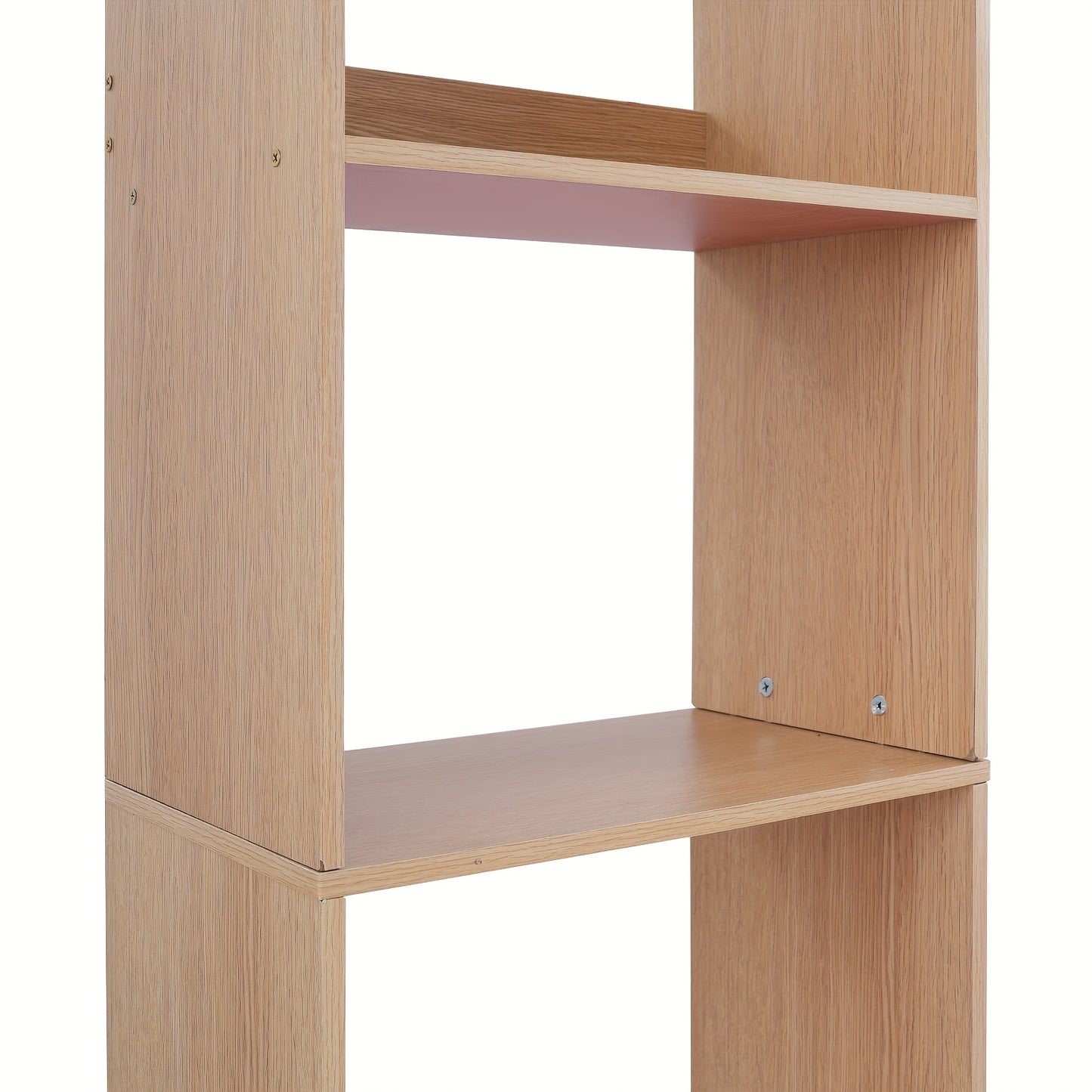 TFCFL 70.87inch Tall Oak Color Floor Standing Bookshelf with Drawers - Multi-Purpose Plastic Cabinet for Living Room, Office, Kitchen - Easy Assembly, No Metal Pipes, Versatile Storage Solution, Bookcase Furniture, Utility Racks