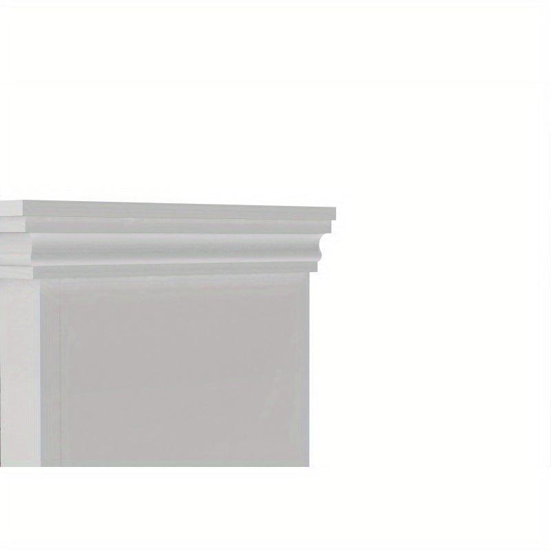 5-Tier Corner Bookshelf - Sturdy Durable Plastic Freestanding Storage Shelf, 32x32x73.8 Inch Space-Saving Design with 3.2 Cu Ft Capacity, Classic Style for Bedroom, Living Room, Study - Home Organization, Bookshelf Decor, Bedroom Organizer