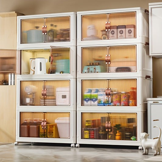 Five layers storage cabinet, household clothing storage cabinet, bedroom organizer, multifunctional snack rack, folding organizer, household kitchen storage rack, living room bookshelf, multi-layer storage rack